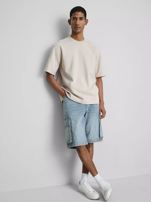 Denim-cargoshortsit