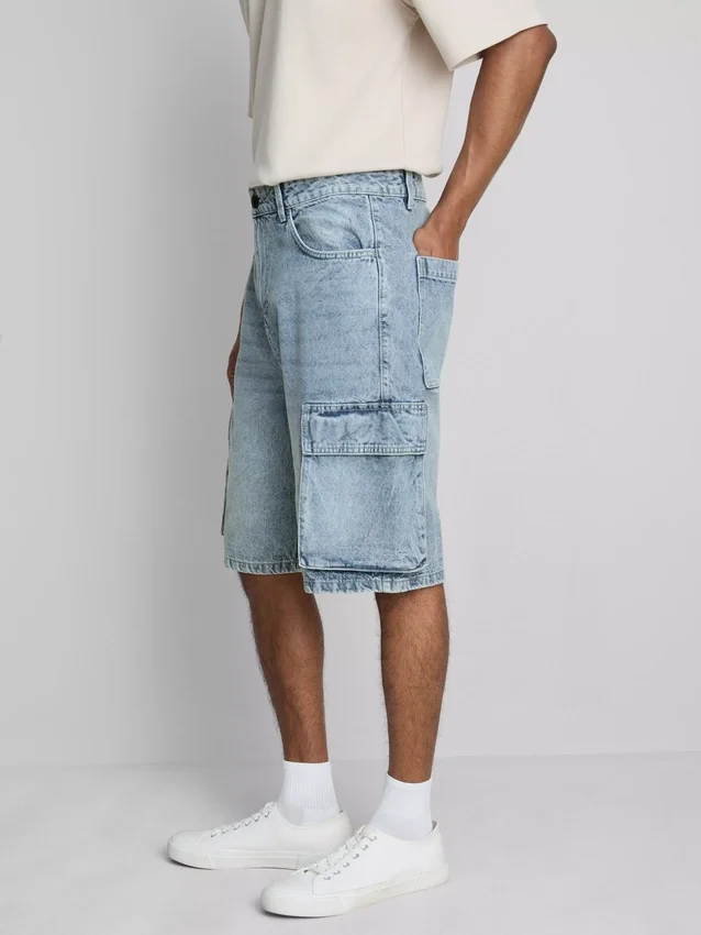 Denim-cargoshortsit