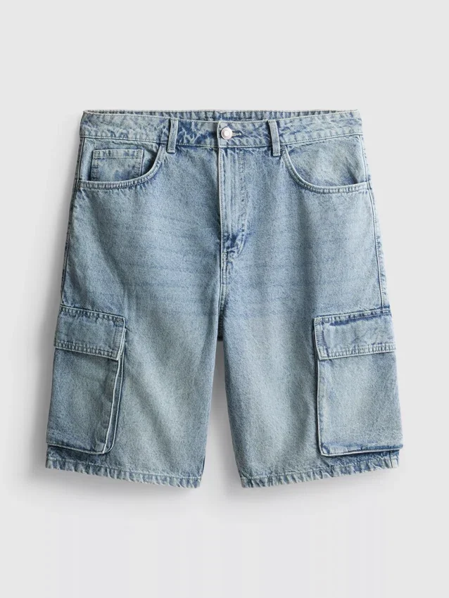Denim-cargoshortsit