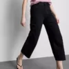Denim-cropped-farkut, leveät lahkeet