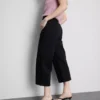 Denim-cropped-farkut, leveät lahkeet