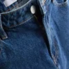Denim-cropped-farkut, leveät lahkeet