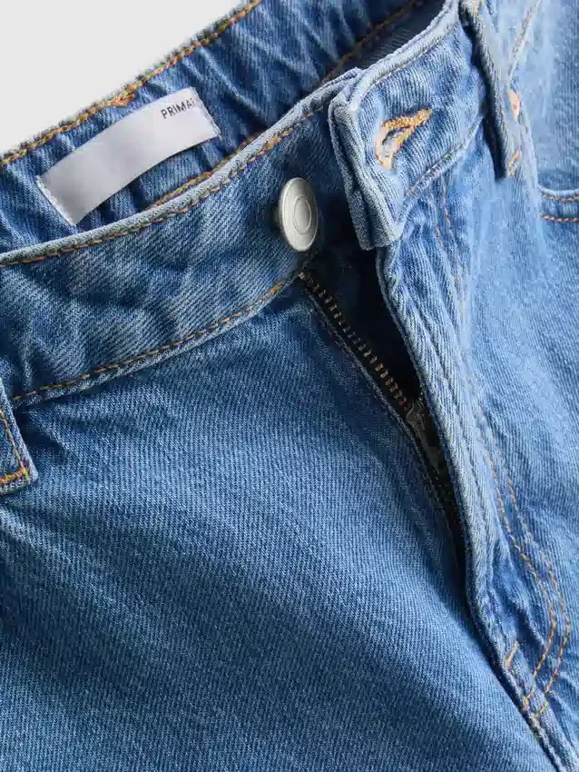 Denim-cropped-farkut, leveät lahkeet