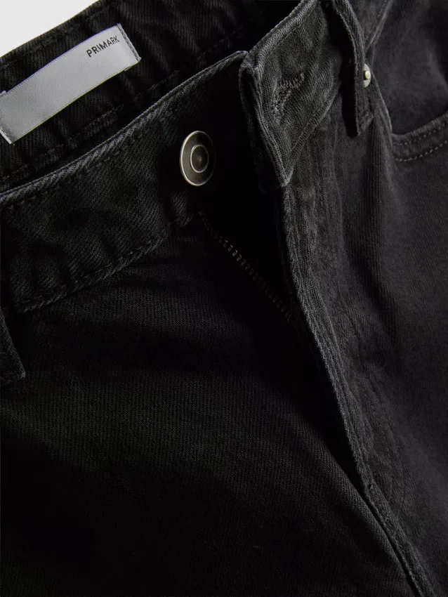 Denim-cropped-farkut, leveät lahkeet