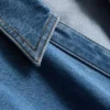 Denim-lyhythihainen shortsi