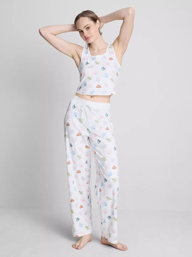 Disney Pixarin Finding Nemo -pyjamat, jossa on puuvillapitoinen graafinen toppi