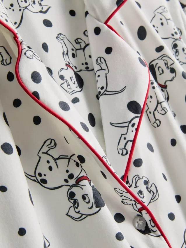 Disneyn 101 dalmatialaista -kuvioiset boyfriend-tyyliset lyhyet pyjamat