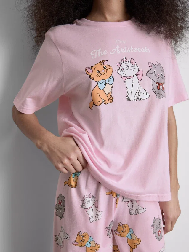 Disneyn Aristocats-elokuvan puuvillaiset pyjamat