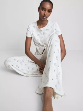 Disneyn Aristokissat -Marie-kuvioiset ribbineulotut pyjamahousut