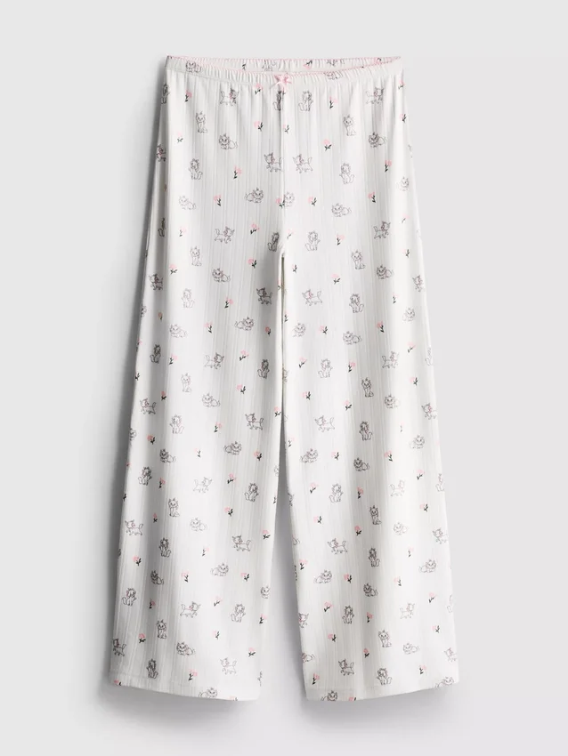 Disneyn Aristokissat -Marie-kuvioiset ribbineulotut pyjamahousut