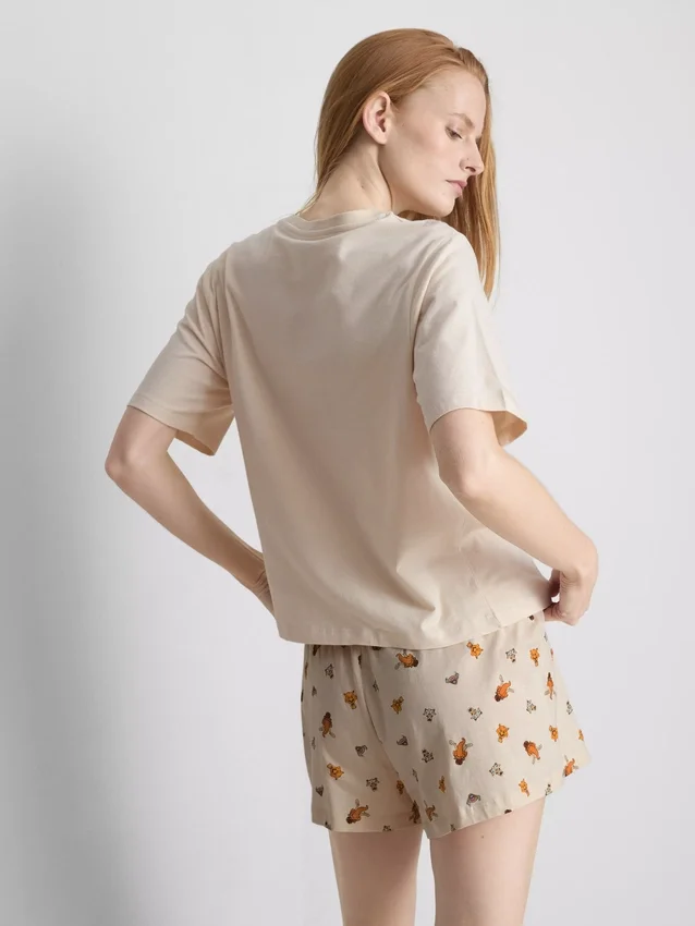 Disneyn Jääkausi -puuvillaiset graafiset lyhyet pyjamat