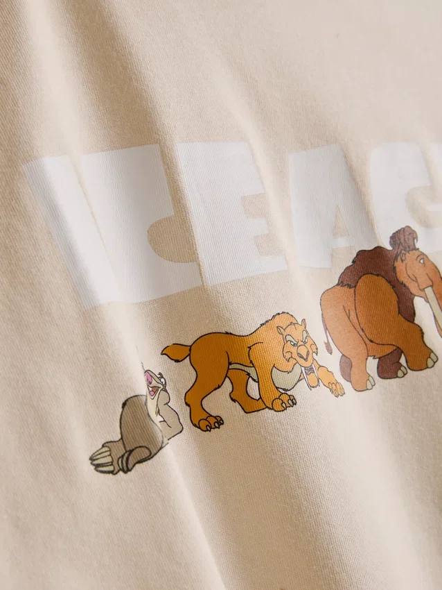 Disneyn Jääkausi -puuvillaiset graafiset lyhyet pyjamat
