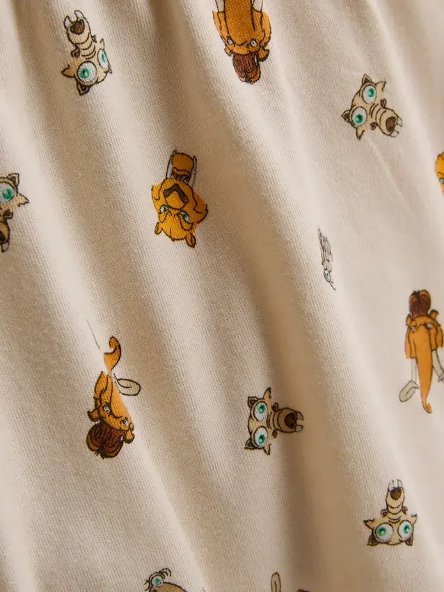 Disneyn Jääkausi -puuvillaiset graafiset lyhyet pyjamat