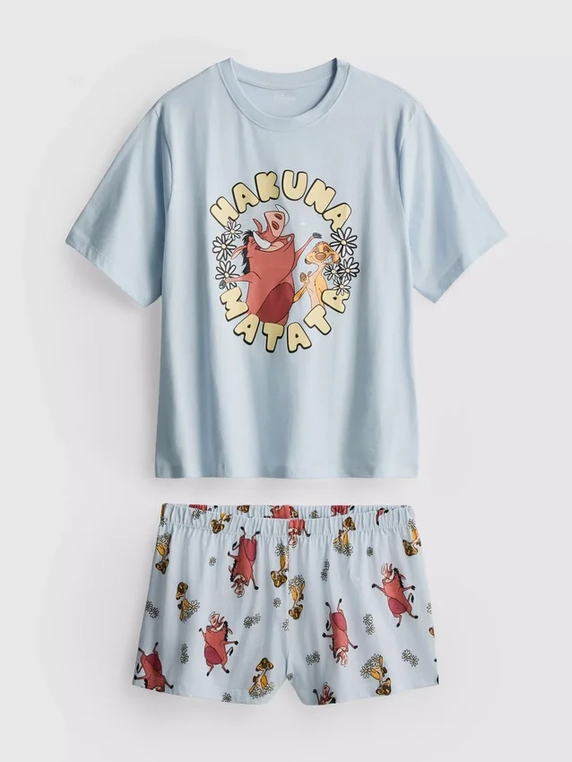 Disneyn Leijonakuningas-aiheiset Hakuna Matata -kuvioiset pyjamat