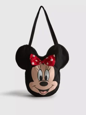 Disneyn Minnie Mouse -hahmolla koristeltu kangaskassi