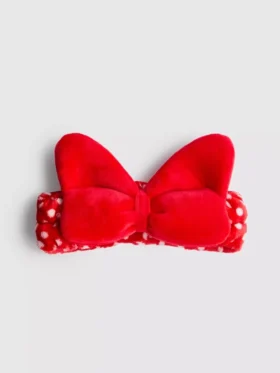Disneyn Minnie Mouse -pehmopäähine, jossa on rusetti