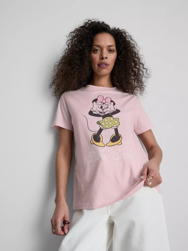 Disneyn Minnie Mouse -puuvillainen graafinen t-paita