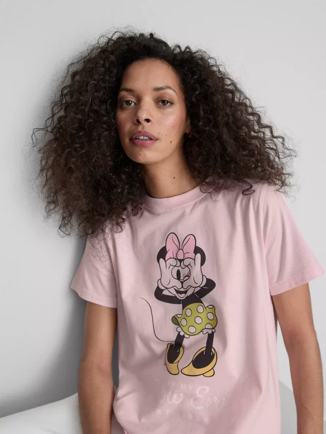 Disneyn Minnie Mouse -puuvillainen graafinen t-paita