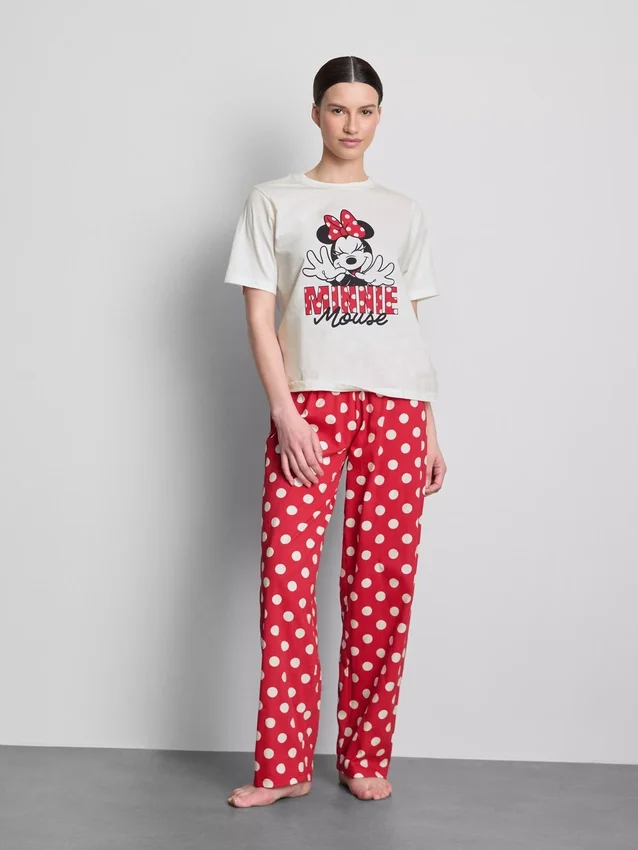 Disneyn Minnie Mouse -puuvillaiset graafiset pyjamat