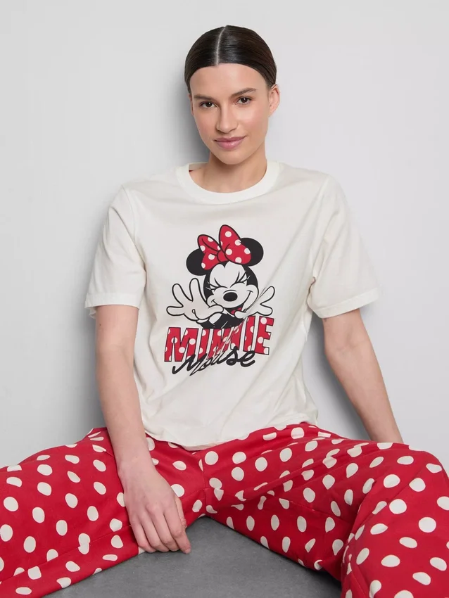 Disneyn Minnie Mouse -puuvillaiset graafiset pyjamat