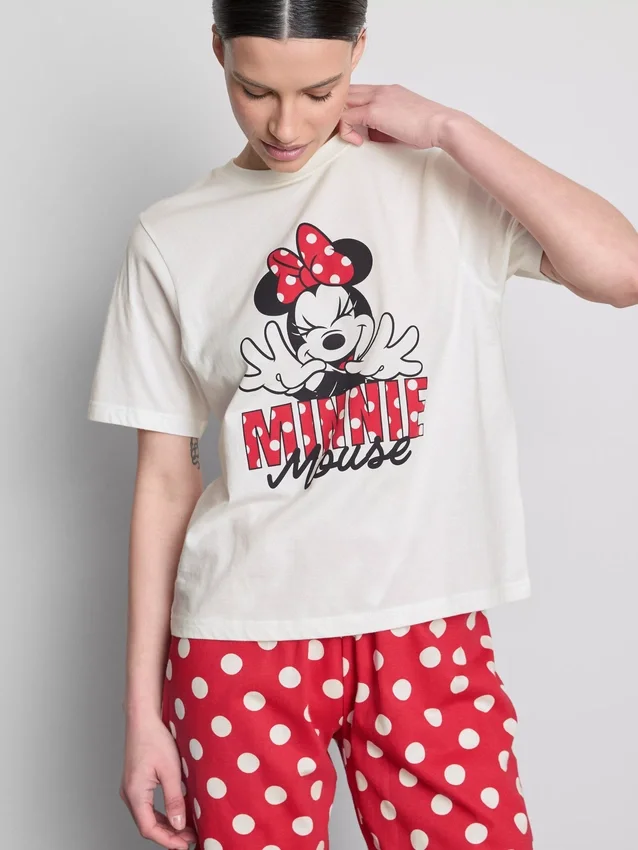 Disneyn Minnie Mouse -puuvillaiset graafiset pyjamat