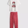 Disneyn Minnie Mouse -puuvillaiset graafiset pyjamat