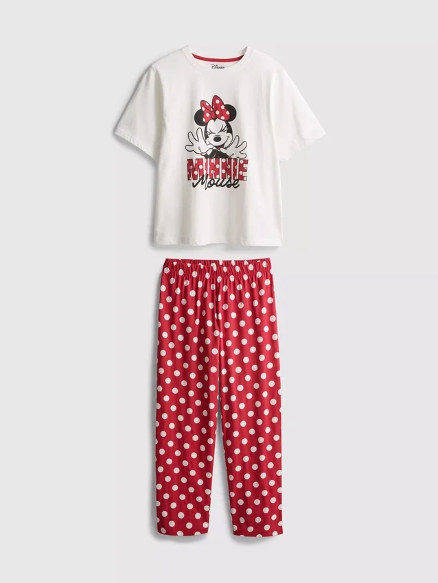 Disneyn Minnie Mouse -puuvillaiset graafiset pyjamat