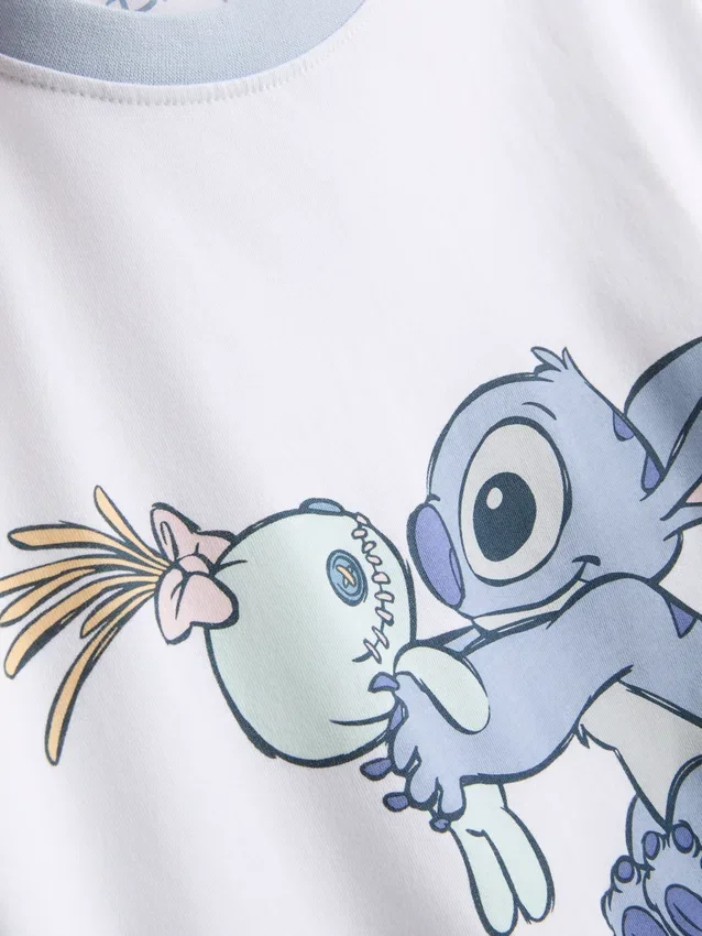 Disneyn Stitch-puuvillaiset graafiset pyjamat