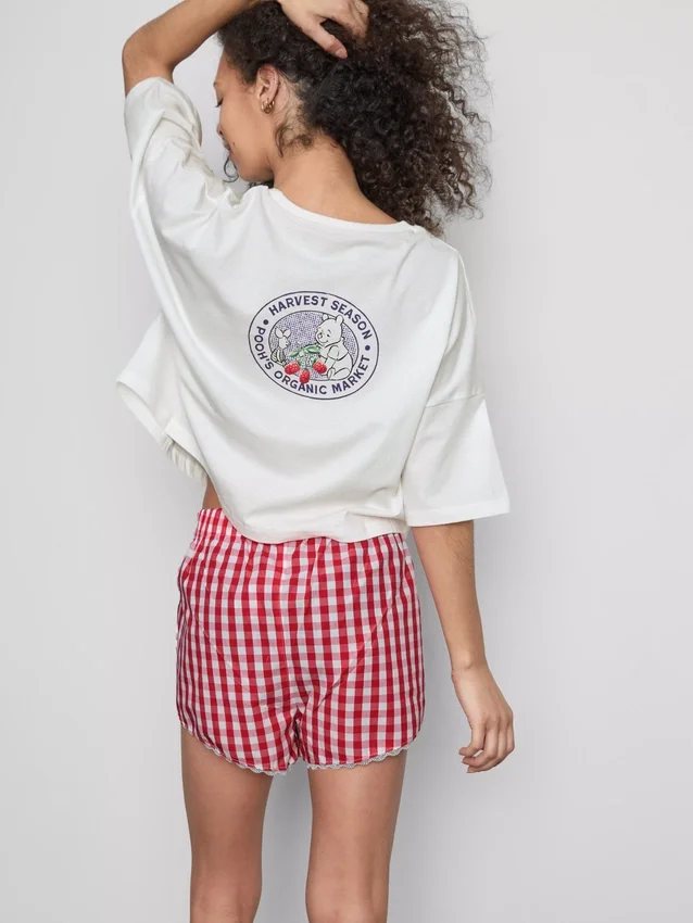 Disneyn Winnie the Pooh -gingham-lyhythousuiset pyjamat