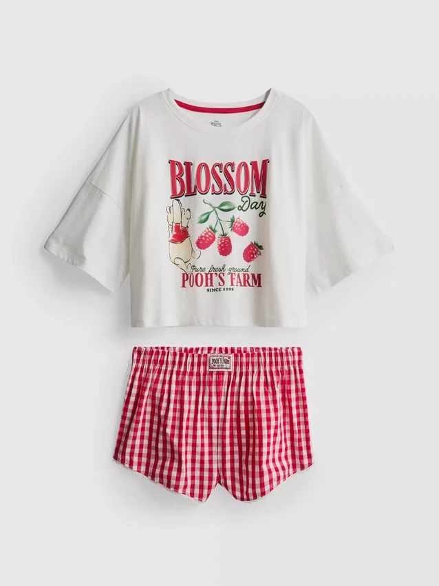 Disneyn Winnie the Pooh -gingham-lyhythousuiset pyjamat