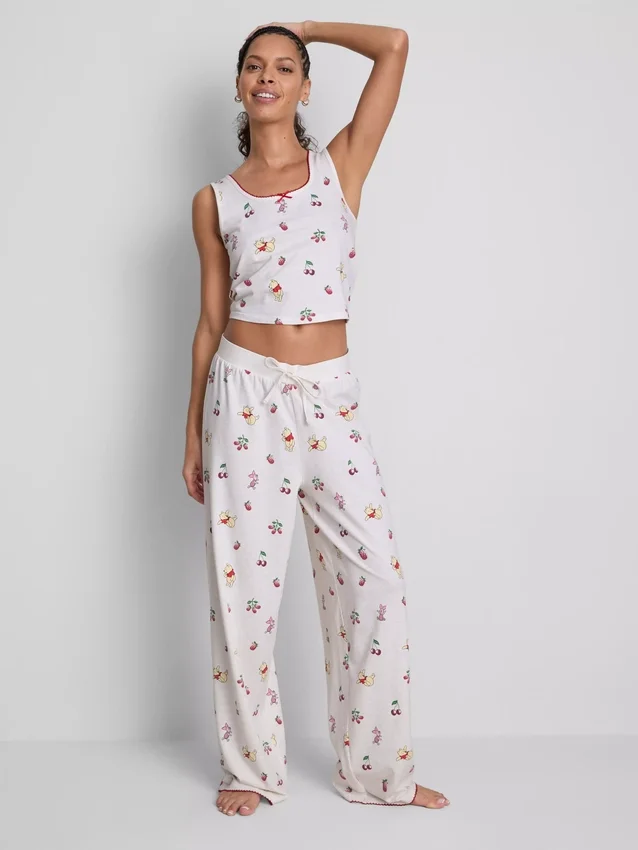 Disneyn Winnie the Pooh -puuvillapitoiset painetut tank-pyjamat