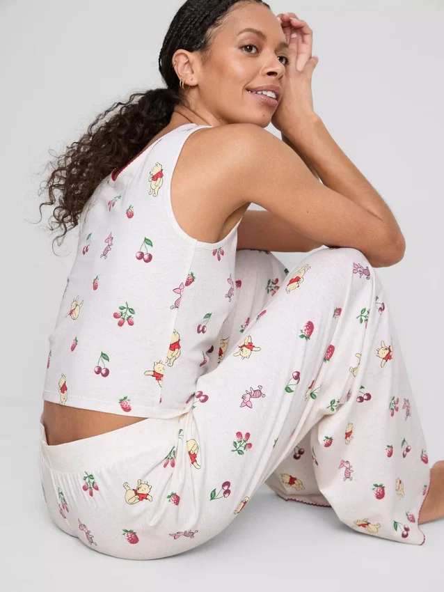 Disneyn Winnie the Pooh -puuvillapitoiset painetut tank-pyjamat