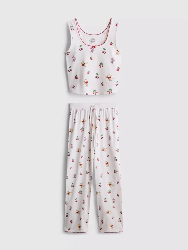 Disneyn Winnie the Pooh -puuvillapitoiset painetut tank-pyjamat