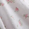 Dobby-puuvillainen kukallinen pyjamatoppi