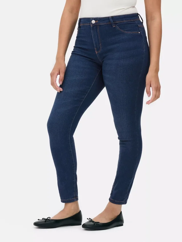 Essential-malliset keskikorkeat skinny-farkut | tavallinen