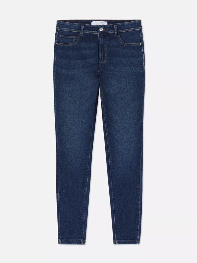 Essential-malliset keskikorkeat skinny-farkut | tavallinen