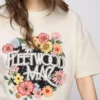 Fleetwood Macin rento puuvillainen graafinen t-paita
