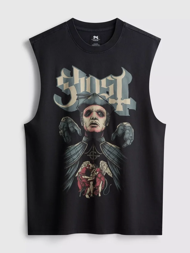 Ghost-lyhythihainen t-paita