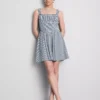 Gingham-korsettiminihame