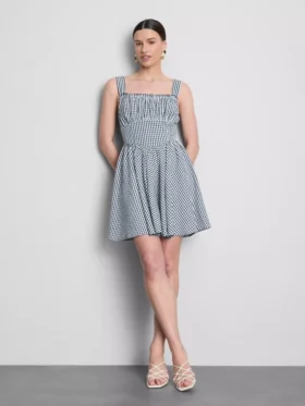 Gingham-korsettiminihame