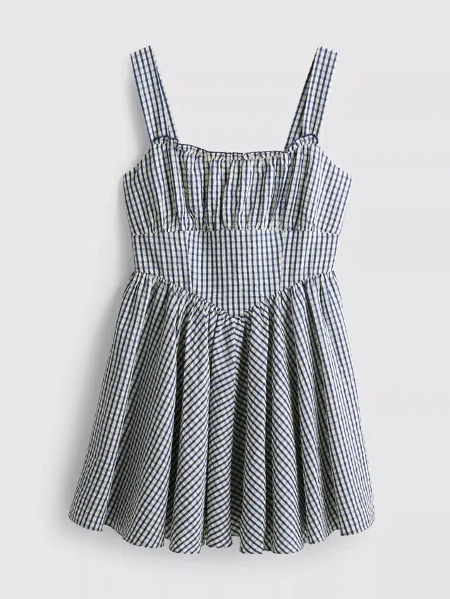 Gingham-korsettiminihame