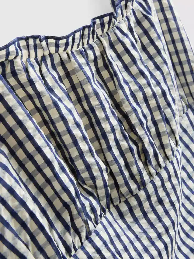 Gingham-korsettiminihame