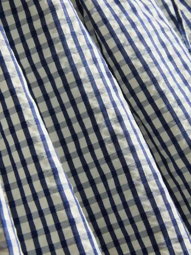 Gingham-kuvioinen skater-minihame