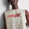 Gorillaz-kuvioinen hihaton paita