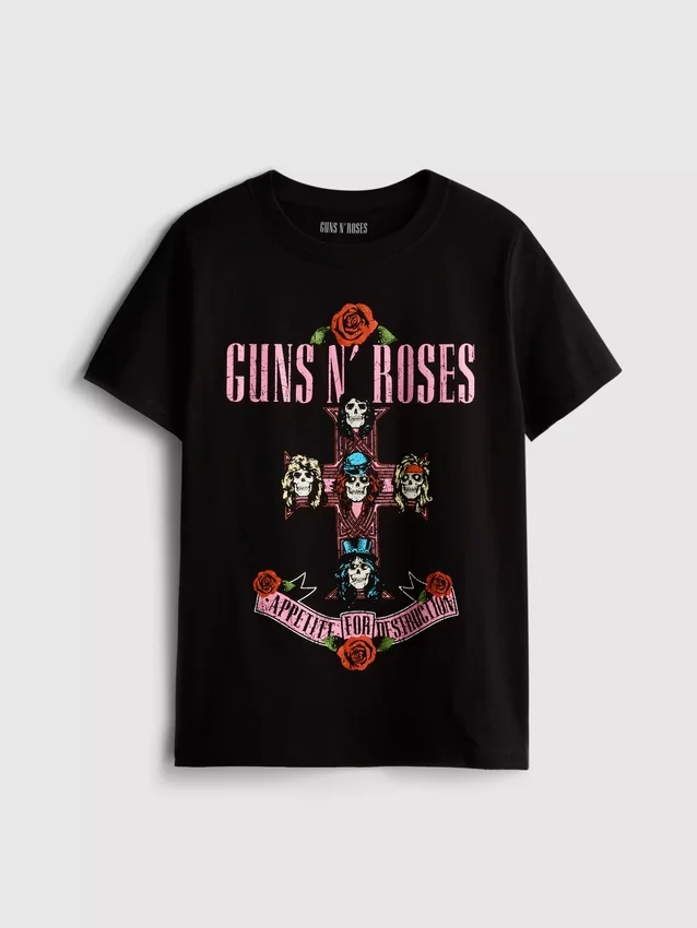 Guns N’ Roses -puuvillainen albumi-aiheinen musiikkipaita