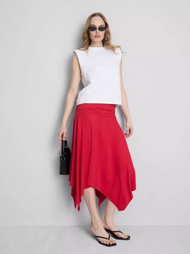 Hanky-helkainen midihame
