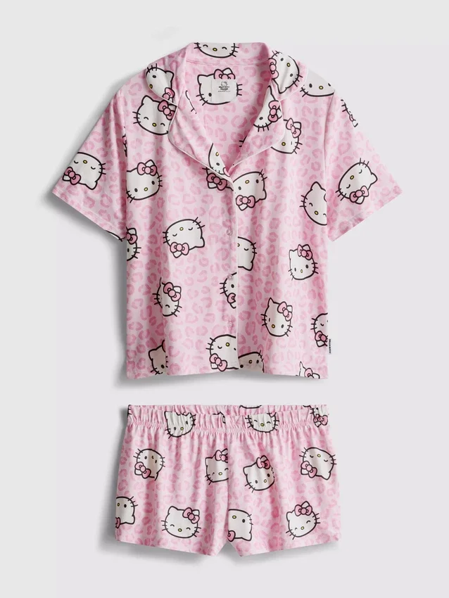 Hello Kitty -lyhyet boyfriend-pyjamat