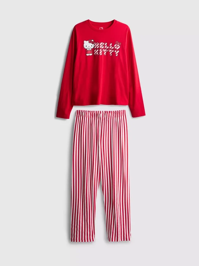 Hello Kitty -raidallinen pyjamasetti