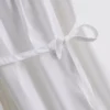 Hihallinen röyhelöinen popliini-minimekko