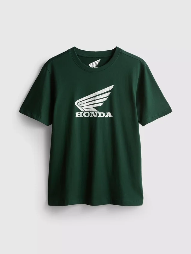 Honda-logolla varustettu lyhythihainen t-paita
